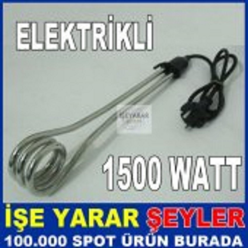 Su ısıtıcı resistanslı çubuk pratik ve kolay daldırma sistem 1500