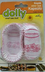DOLLY Life Style Küçük Ekler Kağıt Kek Kapsülü Y-177 D-Raf