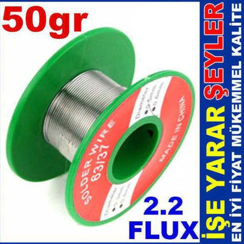Hassas çalışmalar için en ince 50gr makaralı lehim teli 0.3mm PASTALI LEHİM TELİ EN İNCE LEHİM TELİ