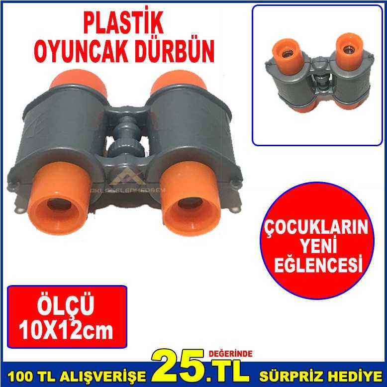 OYUNCAK DÜRBÜN 4 MERCEKLİ UZAĞI YAKINLAŞTIRAN PLASTİK OYUNCAK DÜRBÜN -2