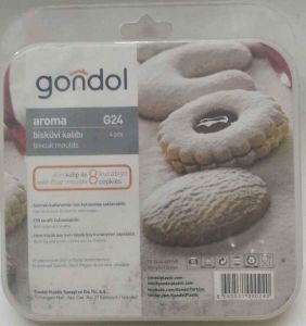 GONDOL Aroma G24 4adet 8 Şekil Kurabiye Bisküvi Kalıbı D-Raf