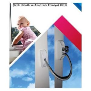 Anahtarlı Halatlı Emniyet Kilidi Çocuk Ve Hırsız İçin Güvenlik