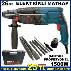 1500W HİLTİ TİPİ ELEKTRİKLİ DARBELİ MATKAP 26mm