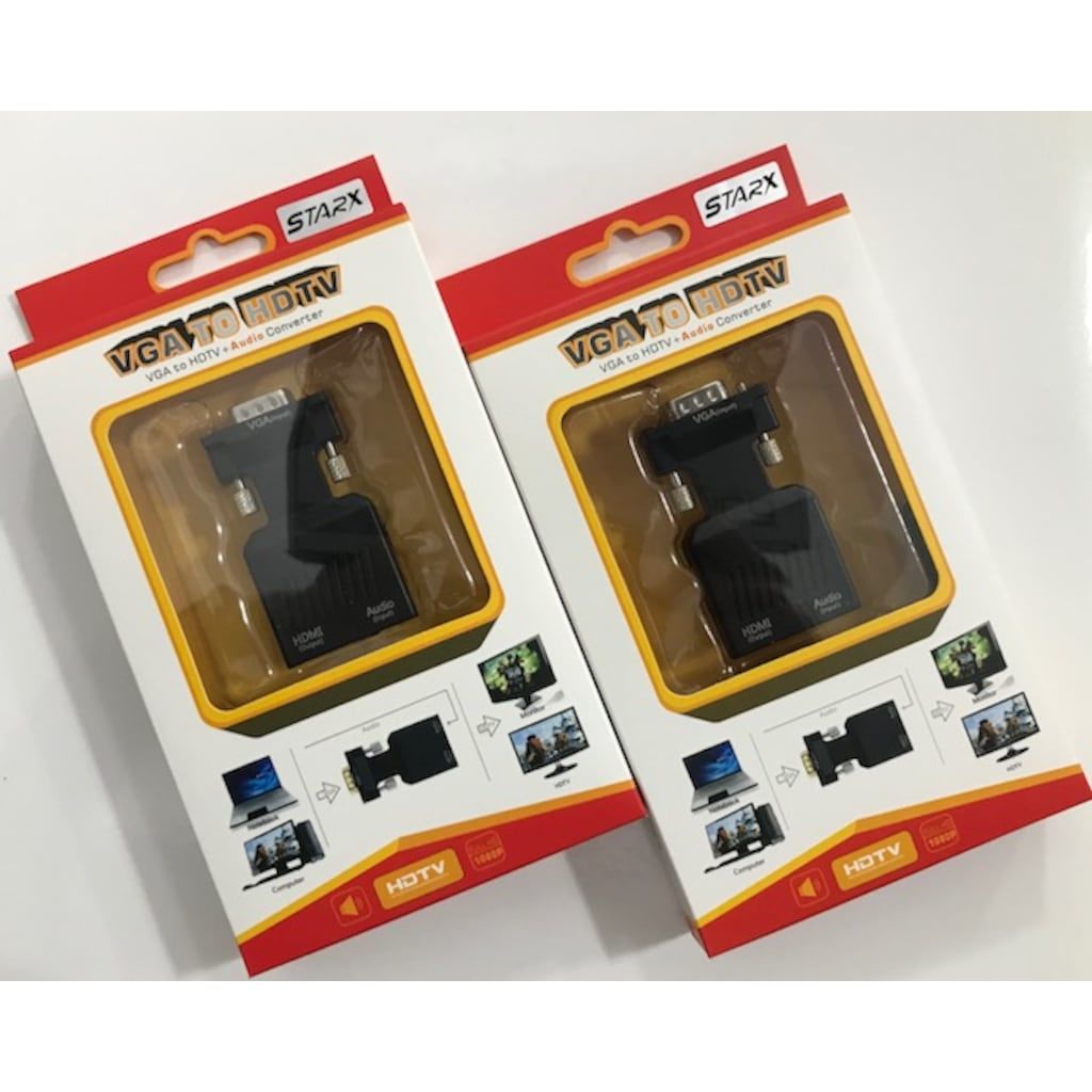 VGA TO HDMI DÖNÜŞTÜRÜCÜ CONVERTER GÖRÜNTÜ VE SES ÇEVİRİCİ