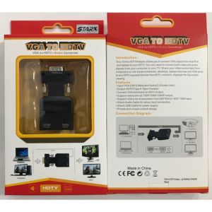VGA TO HDMI DÖNÜŞTÜRÜCÜ CONVERTER GÖRÜNTÜ VE SES ÇEVİRİCİ