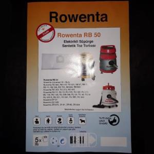 Orginal Rowenta Rb 50 Elektrikli Süpürge Sentetik Toz Torbası 5 Adet 3 Katlı