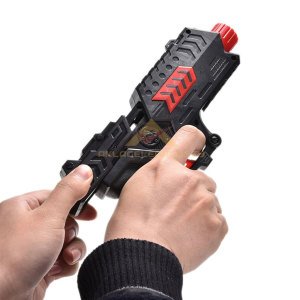 20cm 2in1 Nerf Style Hem Yumuşak Mermi Hem Su Topu Atan Silah Oyuncak Nerf Paintball Tabancası