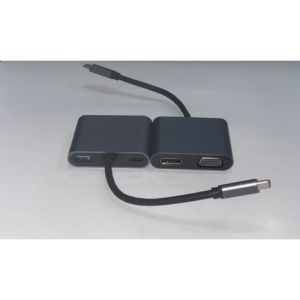 TYPE C TO 4K HDTV+VGA+PD+USB3.0-3.1 MULTİ ÇEVİRİCİ ADAPTÖR