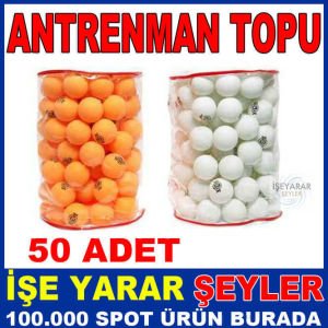 PİNPON TOPU MASA TENİSİ ANTRENMAN TOPU 50 ADET