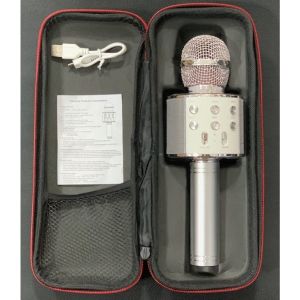 WS-858 ÇANTALI  KARAOKE MİKROFON BLUETOOTH MP3 SD-USB-AUX GİRİŞLİ