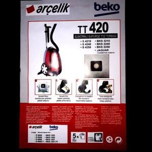 Arçelik 4210 4240 4250 Elektrikli Süpürge Sentetik Toz Torbası 5 Adet 