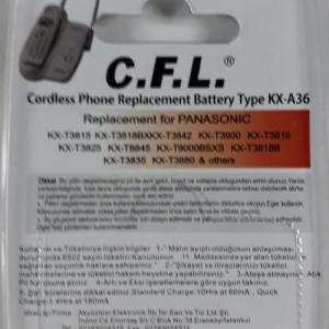 Yüksek Kaliteli Telsiz Telefon Pili 3.6 V 600 Mah Type 36
