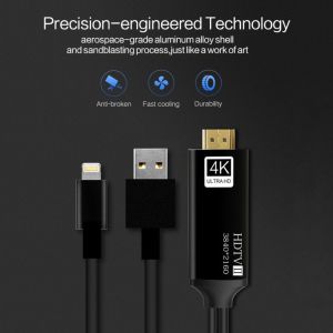 4K İPHONE X-XS-XS MAX-7-8-11-11 PRO UYUMLU HDMİ TV GÖRÜNTÜ