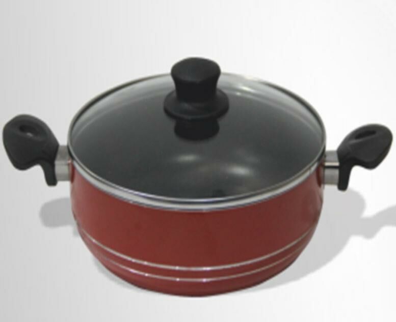 İnce Alüminyum 3 Kat Teflon Kaplı Yanmaz Yapışmaz Tencere 24cm Piyasa Malı Uygun Fiyatlı Non Stick