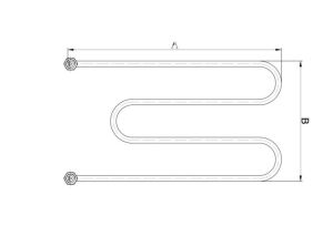 2500W Benmari Rezistansı Kıvrık Ø8.5mm Ci-Ni K079 60cm Kalite Orjinal Paslanmaz Türk Malı Resistanz