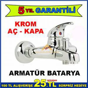 GARANTİLİ KROM AÇ-KAPA BANYO MİX ARMATÜR BATARYA