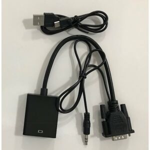 VGA to HDMI Kablo Dönüştürücü Converter Görüntü ve Ses Çevirici