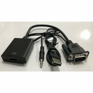 VGA to HDMI Kablo Dönüştürücü Converter Görüntü ve Ses Çevirici