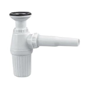 Süper Kalite Lavabo Evye Sifonu Büyük Taslı Metal Süzgeçli 20 cm Yükseklik