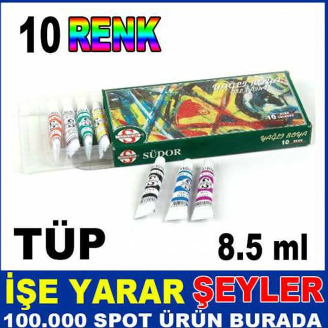 YAĞLI BOYA RESİM İÇİN 10 FARKLI KARIŞIK RENK TÜP YAĞLI BOYA SETİ SÜDOR 10 RENK TÜP YAĞLI BOYA SETİ-3