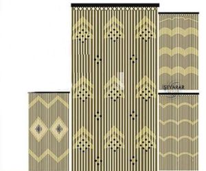 El işi Naturel Separatör Kapı dekor perdesi 90x180cm Dizgisi 27 sıra Ahşap Boncuklu Kapı Sinekliği
