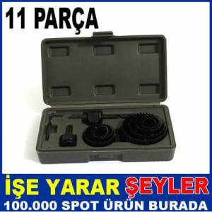 11 Pcs Panç Takımı Yuvarlak Delik Buat Açma Seti