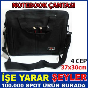 KAUÇUK KORUMALI 4 CEPLİ  NOTEBOOK ÇANTASI