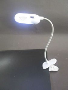 Pille Çalışan Mini Kitap Okuma Lambası Oynar Kafalı 2led Mandallı