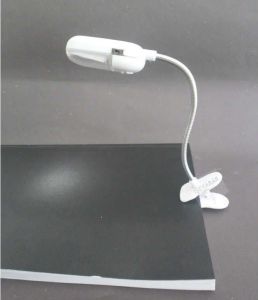 Pille Çalışan Mini Kitap Okuma Lambası Oynar Kafalı 2led Mandallı