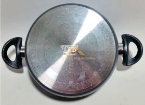 22cm Döküm Alüminyum Granit Tencere Full Granit Kaplama Cam Kapakli Ezme Alüminyum Derin Tencere abn