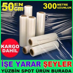 23mikron 50cm ENİNDE 300metre BOYUNDA STREÇ FİLM