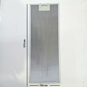 Davlumbaz 195mmx515mm Arka Ara 4,5 CM İki Tırnaklı Aspiratör Filtresi