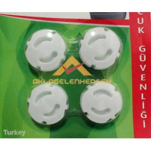 BEBEK ve ÇOCUK GÜVENLİĞİ İÇİN 4ad GÜVENLİ, ELEKTRİKTEN KORUYAN PRİZ KAPAĞI PRİZ KİLİTLEME KAPAĞI