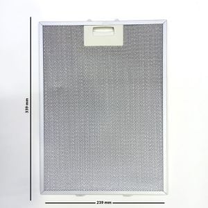 Davlumbaz 239mmx339mm Arka Ara 7,5 CM İki Tırnaklı Aspiratör Filtresi