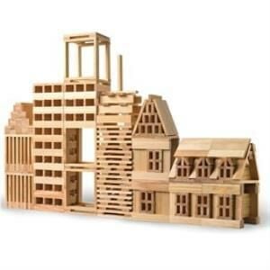 Woodoy City Wood 100 Parça Ahşap Eğitici Bloklar Seti KR101City Wood Hayal Gücü Genişleten Bloklar