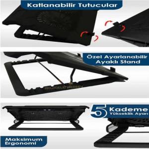 INCA INC-321 RX ERGONOMİK ÇİFT 2USB GİRİŞLİ FAN,STAND,WİTH RUBBER