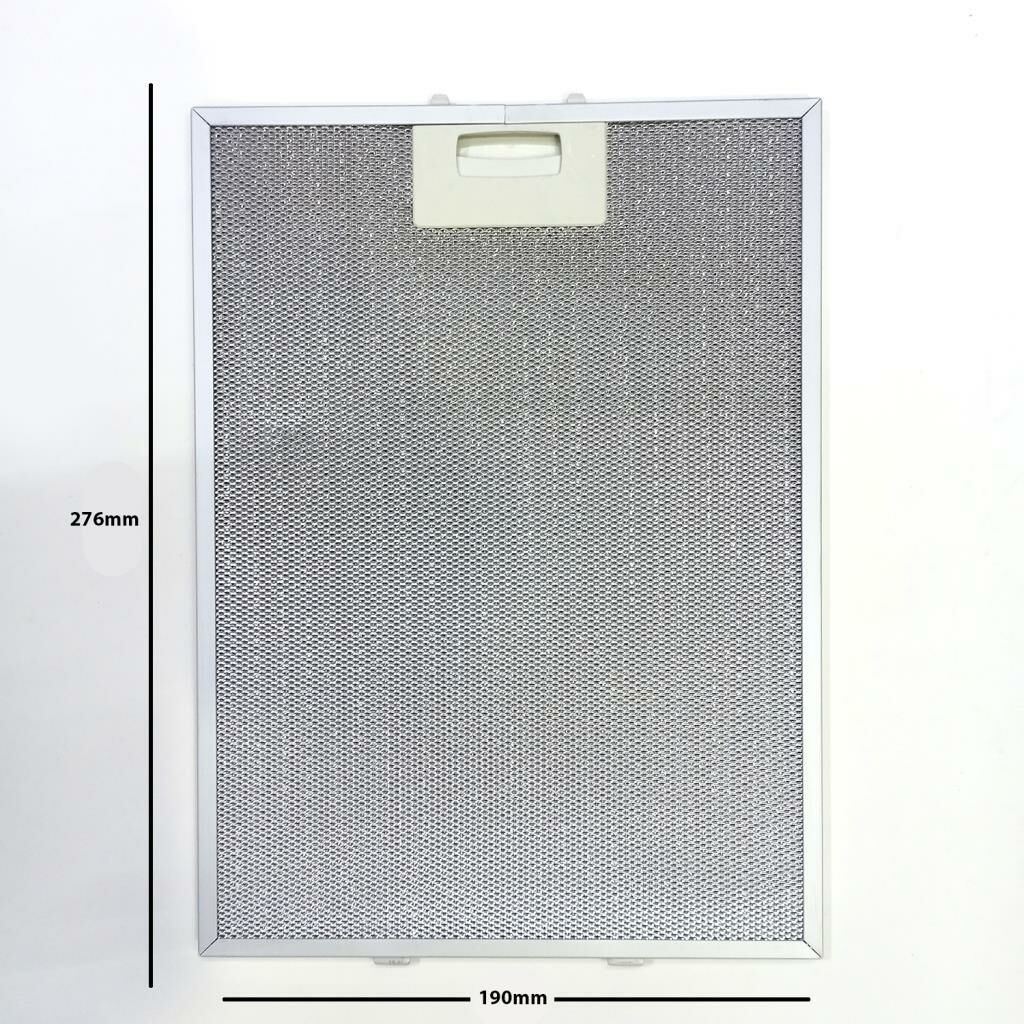 Davlumbaz 190mmx276mm Arka Ara 12,5 CM İki Tırnaklı Aspiratör Filtresi