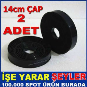 14cm 2 ADET MUTFAK ASPİRATÖRÜ BACASIZ KULLANIM DUMAN,KOKU EMİCİ MİKRO KARBON ASPİRATÖR FİLTRESİ -2