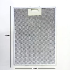 Davlumbaz 285mmx340mm Arka Ara 12,5 CM İki Tırnaklı Aspiratör Filtresi