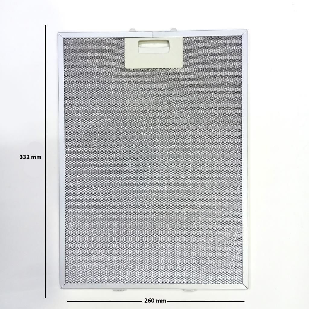 Davlumbaz 260mmx332mm Arka Ara 12,5 CM İki Tırnaklı Aspiratör Filtresi