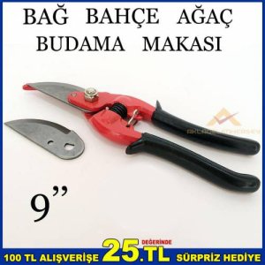 Profesyonel 9''inç Bağ Bahçe Ağaç Budama Makası