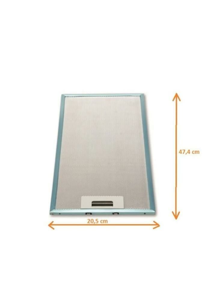 20,5 X47,4 Cm Ebatta  1. Sınıf Ankastre Aspiratör Davlumbaz Alüminyum Yağ Filtresi