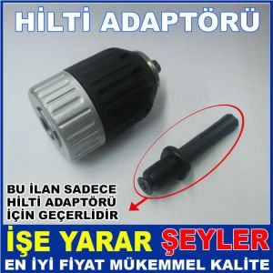 Hilti matkap adaptörü,hilti matkap mandren takma mili MATKAP MANDRENİ HİLTİ MOTORLARA TAKMA ADAPTÖRÜ