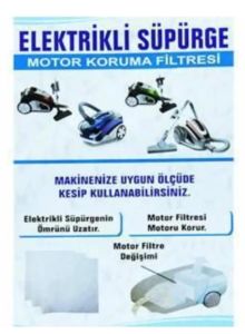 5 Adet Elektrikli Süpürge Motor Filtresi - Süpürge Motor Koruma Filtresi