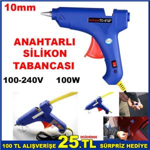 Açma kapama anahtarlı 100W sıcak silikon tabancası kalın silikon için en kaliteli silikon tabancası