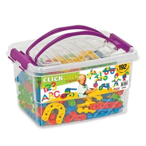 Click Clack Kutulu 192 Parça Lego Eğitici Oyun Seti