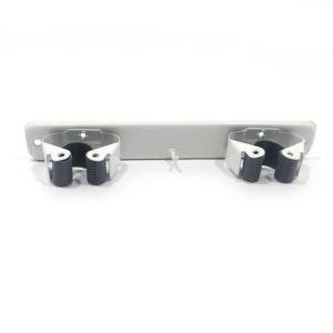 Duvara Monte 2'li Metal Organizer Paspas Mop Fırça Süpürge Tutucu Sihirli Mop Sopası Kıskacı Askısı