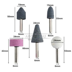 5 pcs Hobi,gravür,ince işçilik taşlama seti matkap kalıpçı motorları için değişik şekillerde 5 sprel