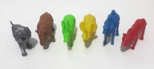 5x10cm Büyüklüğünde Vahşi Hayvanlar Seti Her Hayvandan 2 Tane (Fil,Keçi,Aslan,Kaplan,Gergedan,Deve)