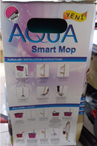 Aqua smart mop 360° DÖNERLİ SÜPER MOP ULTRA TEMİZLİK SETİ